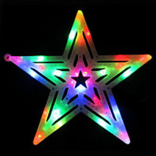 STAR VIANOČNÁ DEKORÁCIA LED RGB FAREBNÉ SVETLÁ